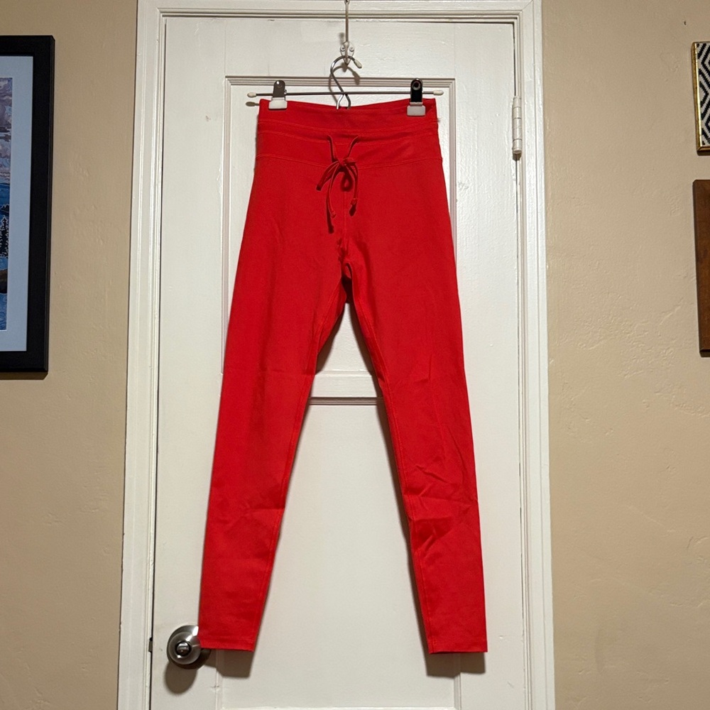 Girlfriend Collective Bright Red High-Waisted Leggings